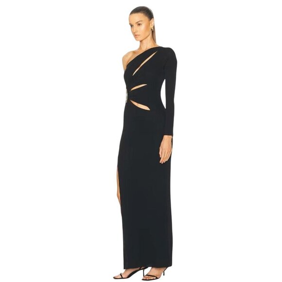 Cult Gaia Zinnie Gown in Black X-Small New Womens Long Sleeve Maxi Dress - Picture 4 of 16